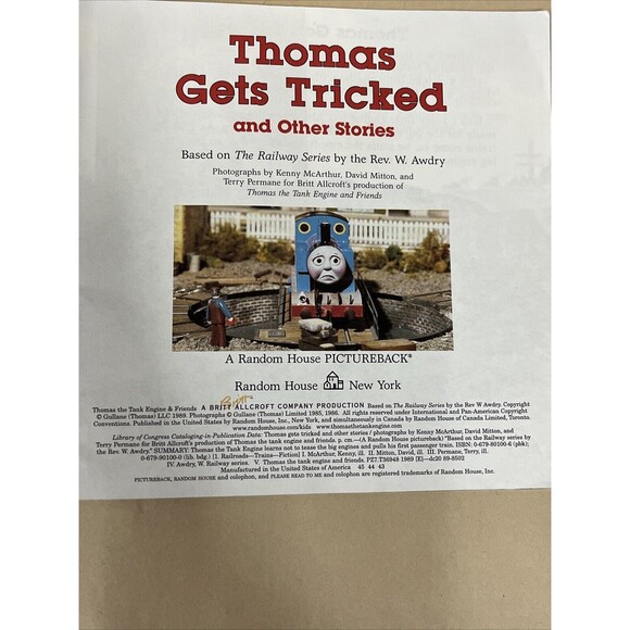 Lot Of 5 Thomas & Friends Books 1 Hardcover + 4 Paperback , Some Vintage - Picture 7 of 10